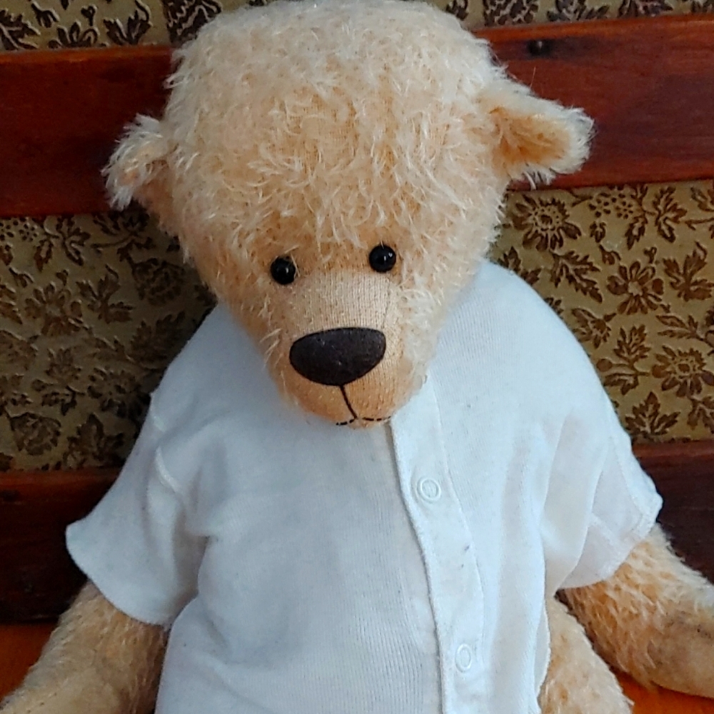 OOAK Artist teddy bear mohair fully jointed collectible